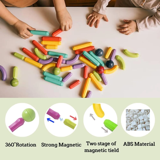 25 PCS MAGNETIC BAR BLOCKS - Image 2