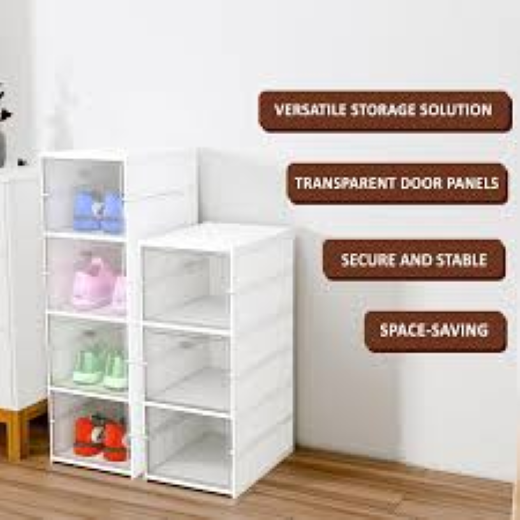 12 Door Plastic Sheet Wardrobe Storage Rack: - Image 2