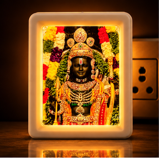 Ram Lalla LED 2 Pin Night Lamp (Size: 10*8 Cm)