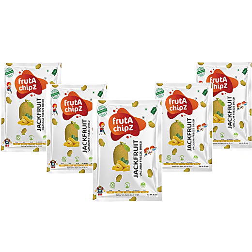 frutA chipZ  Dried JackFruit for Kids and Adults | 100% Natural | Healthy JackFruit Chips | Vacuum Freeze-Dried Fruit Slices | 20 Gms | Ready to Eat | Crunchy - Image 4