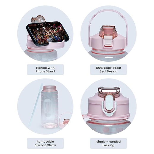 Set of 3 Motivational Water Bottles - Image 2
