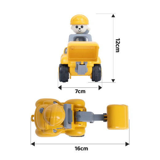 FLYI Friction Powered Push and Go Construction Truck Toys(2+ Years) - Image 4