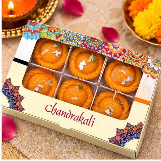 Chandrakali Sweet Candle (Pack of 6) (Box Size: 6*4 Inch) 🕯️