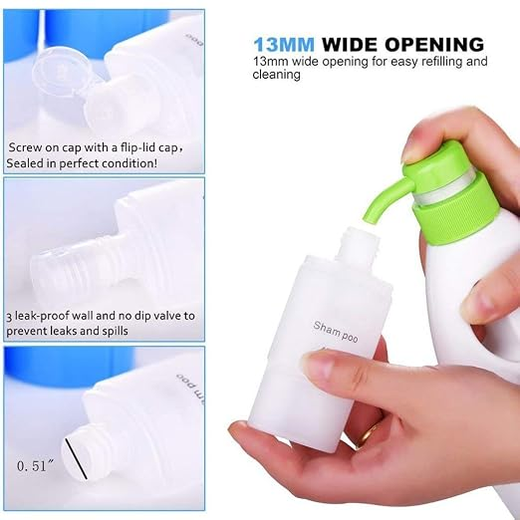 3 in 1Plastic Shampoo Bottle - Image 4