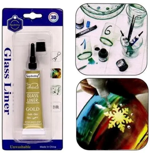 Glass And Pot Linear Color Tube (Golden) - Image 3