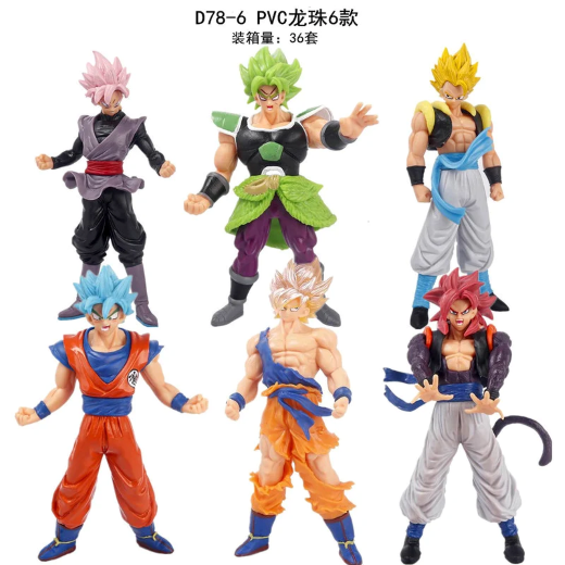 New Dbz Set of 6 d78-6 A