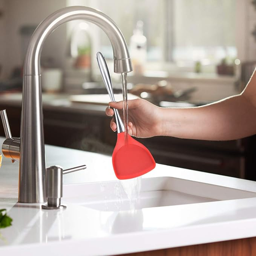 Stainless Steel Handle Silicone Nonstick Spatula - Image 3