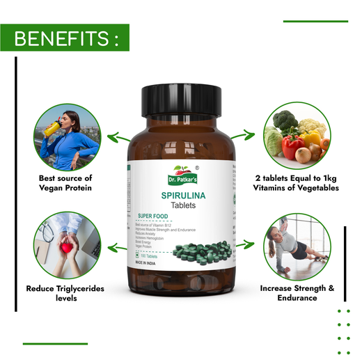 Natural Spirulina Tablets 2000mg per Serving - 100 Tablets | Immunity and Health Supplement | Metabolism Booster | Superfood and Nutritional Supplement | 100% Vegan - Image 3