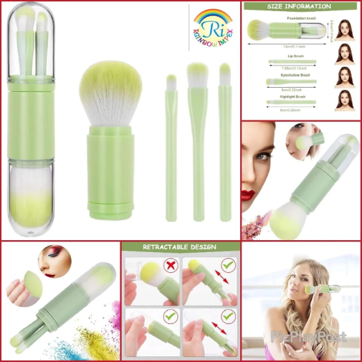 4 In 1 Makeup Brush Set - Image 3