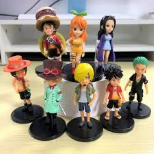 6pcs One peice Figure set small