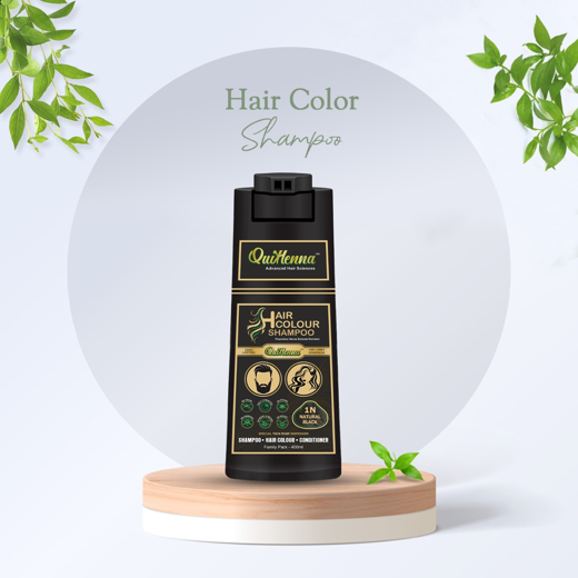 Hair Colour Shampoo- 1N Natural Black 400ml - Image 2