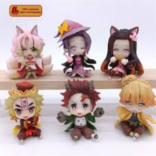 Demon slayer Tranding cute funky set of 6 - Image 4