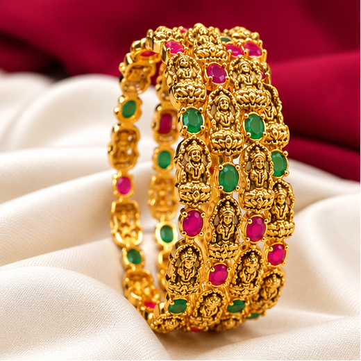 Matte Finishing Lord Lakshmi Bangle