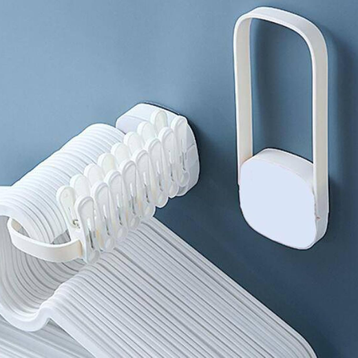 Bathroom Wall - Mounted Clothing Storage Hanger