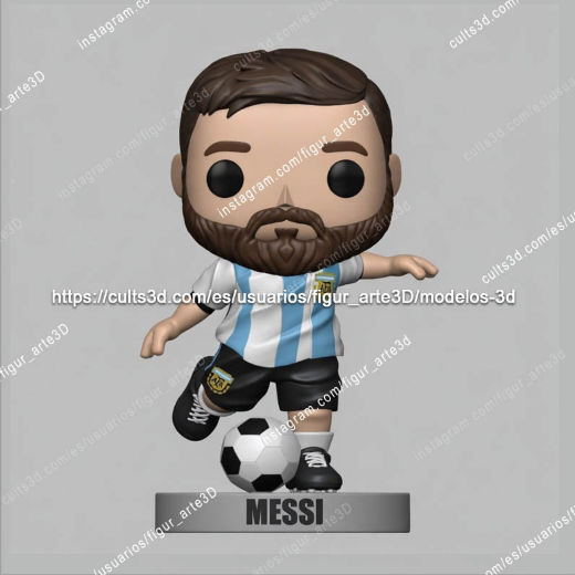 Jumbo messi fun pop figure - Image 4