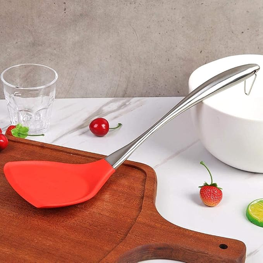 Stainless Steel Handle Silicone Nonstick Spatula - Image 2