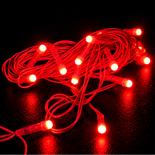 7M Pixel Red String Light (18 Bulb) (5 MM) (Print 10M) ✨