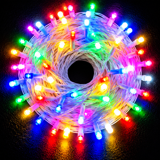 35M Multicolour Frosed String Light (140/124 Bulb) (Print 50M) ✨ - Image 4
