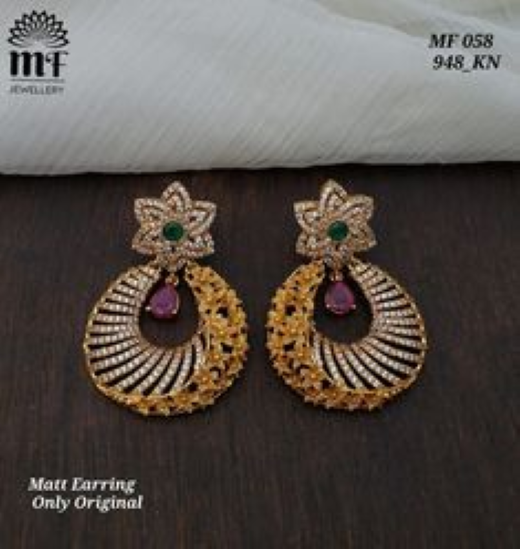 Sparkling American Diamond Stone Earring - Image 4