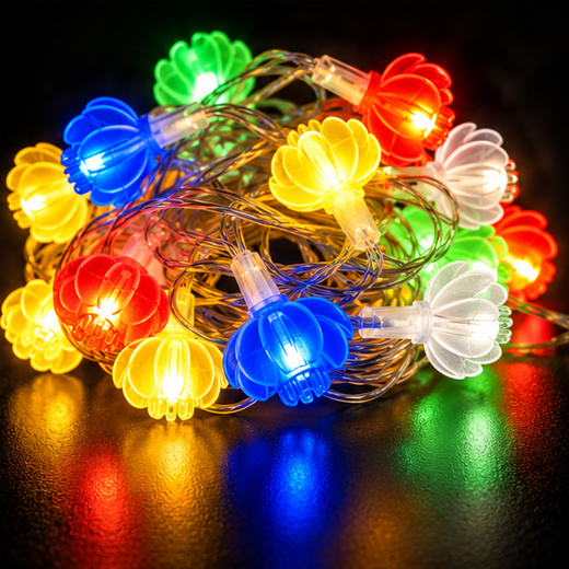 Rainbow Flower String Light (14 Lamp) 🌈 - Image 4