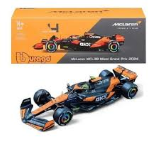 1:24 BURAGO F1 MCLAREN # 4 LANDO NORIS CAR WITH DRIVER - Image 4