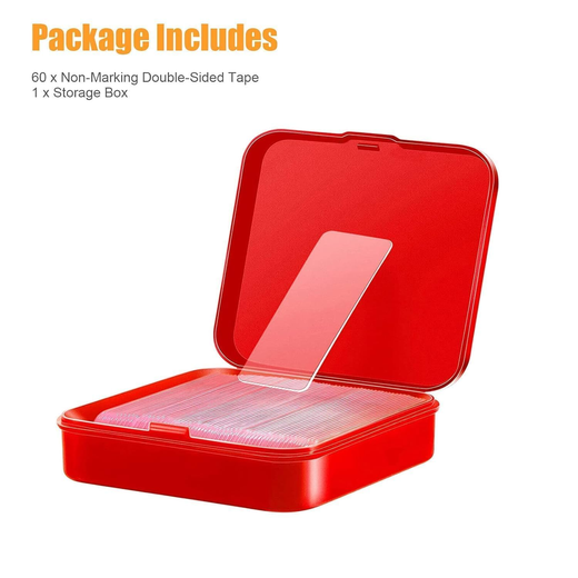 Waterproof Double-Sided Stick Adhesive Stickers (60Pcs)