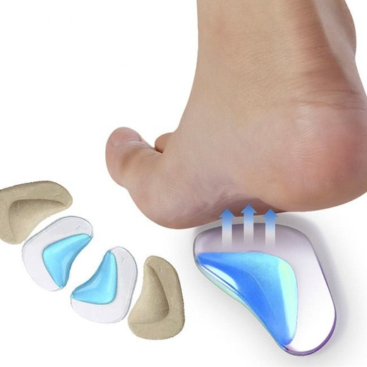 Silicone Orthotic Arch Support Insole Heel (1 Pair) - Image 2