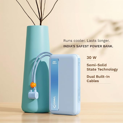 Portable 22.5W Fast Charge With Cable Large Cpacity Power Bank - Image 2