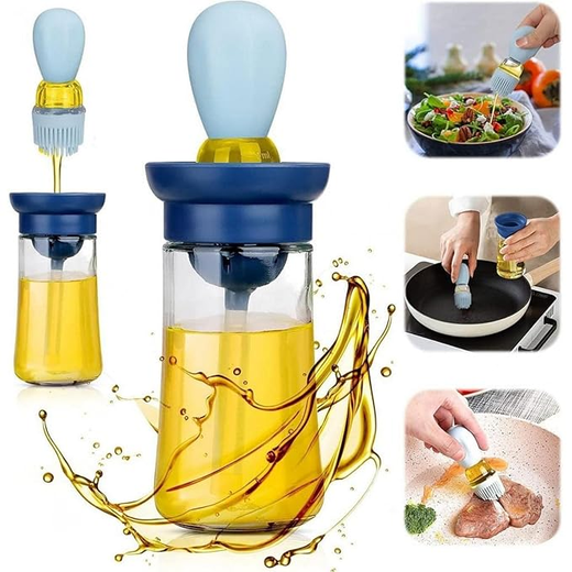 2 in 1 Silicone Dropper Measuring Oil Dispenser Bottle