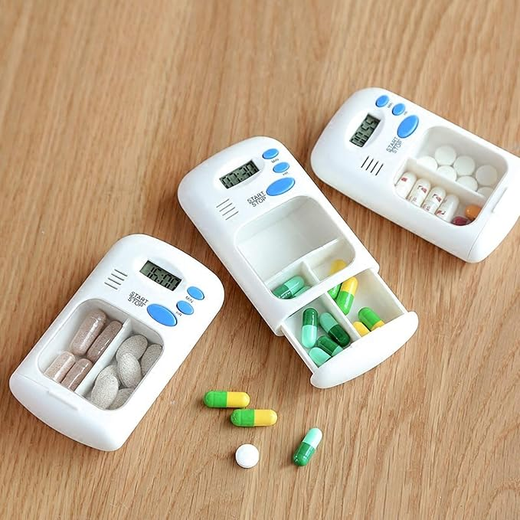 Mini Portable Travel Pill Box With Smart Reminder Alarm Timer - Image 3
