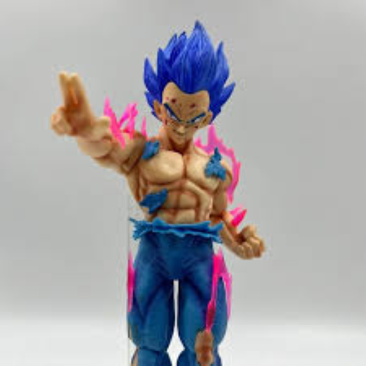 30 cm vegeta purple hair one hand up - Image 4