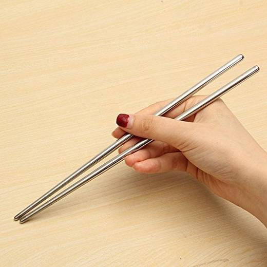 Set of 5 Stainless Steel Chopstick - Image 4