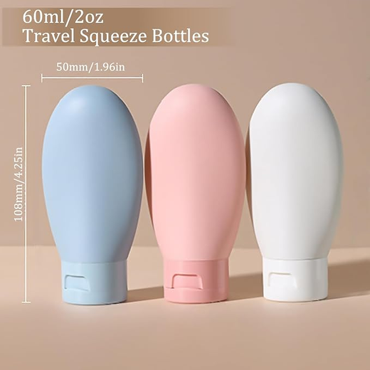 3Pcs Travel Makeup Empty Silicone Bottle - Image 4