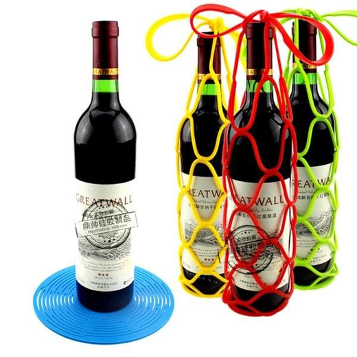 Silicone Portable Wine Bottle Protective Cover Bag