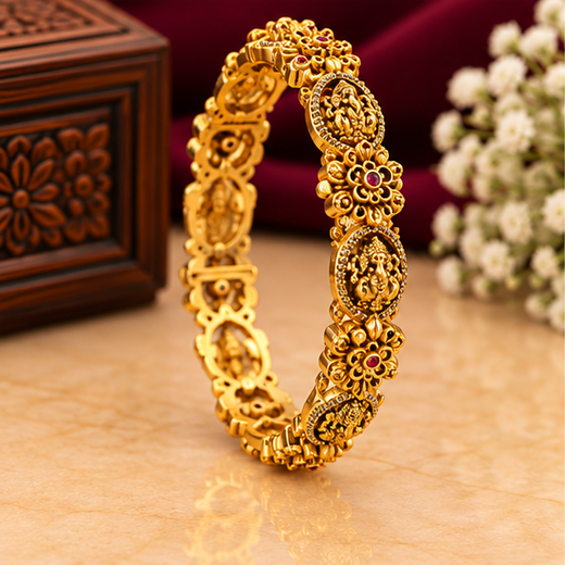 Nakshi Finishing With Lord Lakshmi Bangle - Image 3