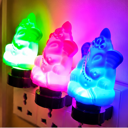 Ganesh Ji Light (Mix Colours)- (1 Piece) - Image 4