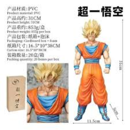 29 CM Goku yellow Hair New Design - Image 3