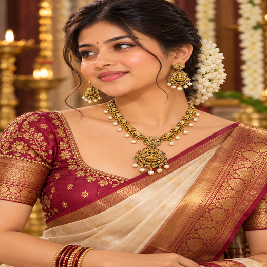 Gold Short Necklace - Image 4