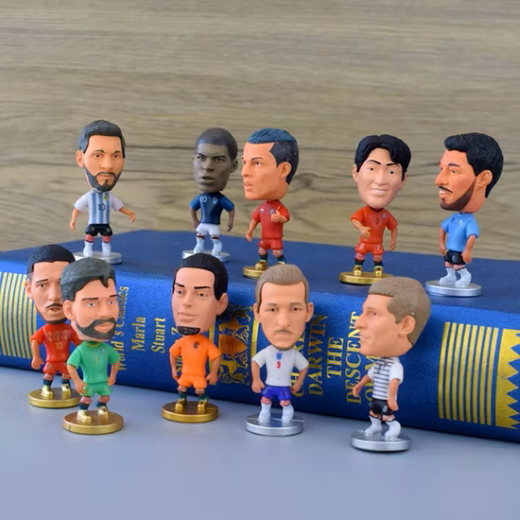 Soccer players set of 6 Messi / ronaldo - Image 3