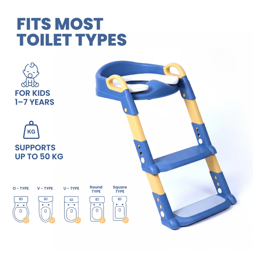 FLYI Western Potty Training Seat with Ladder – Toilet Trainer for Kids (Ages 1+ Years) - Image 2