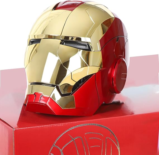 Iro-nman Mk5 Advanced Autoking Helmet With voice and remote command Heavy (silver / golden randomly sent)