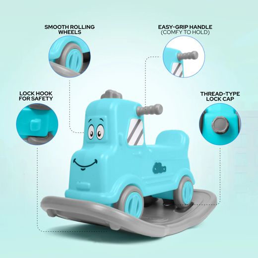 FLYI 3-in-1 Wagon Rock N Ride Fun Rider Balance Board for Kids 2+ Years - Image 4