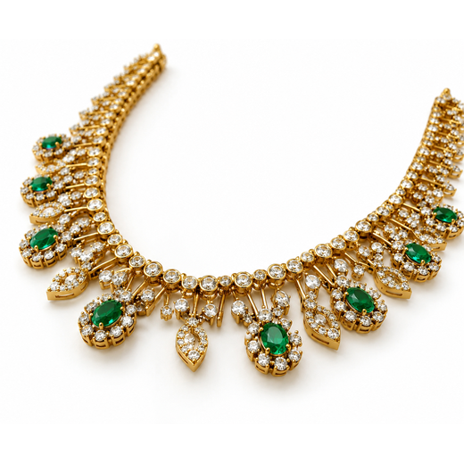 Victorian Green Short Necklace - Image 3
