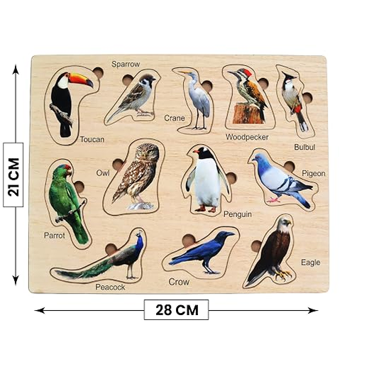 Wooden Birds Shape Puzzle - Image 4