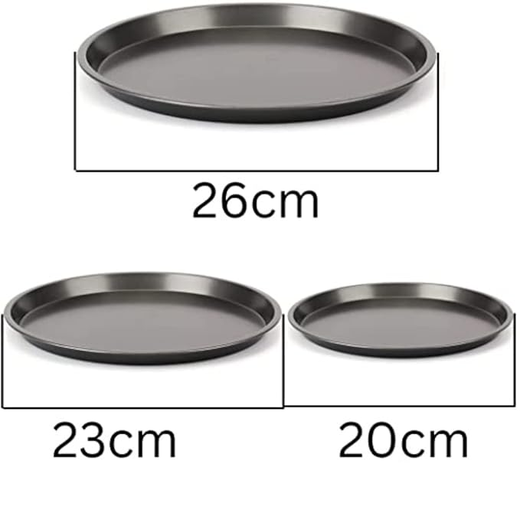 Carbon Steel Pizza Baking Pan - Set of 3 - Image 2
