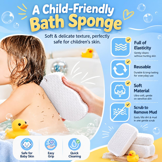 Baby Bath Sponge Painless - Image 4