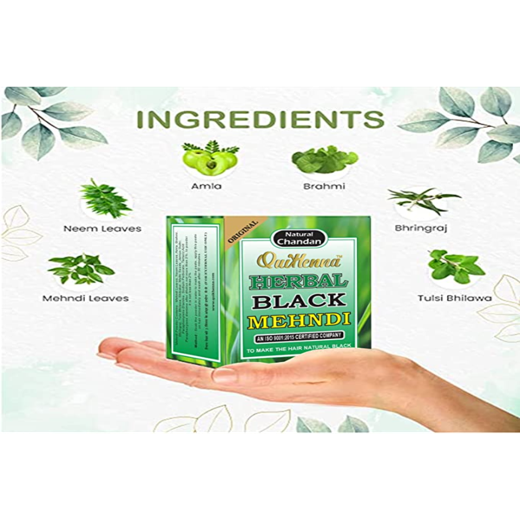 Herbal Black Mehndi For All Hair Type 65gm Pack Of 4 - Image 4