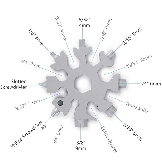 18-in-1 Snowflake Screwdriver Multi-Tool - Image 2