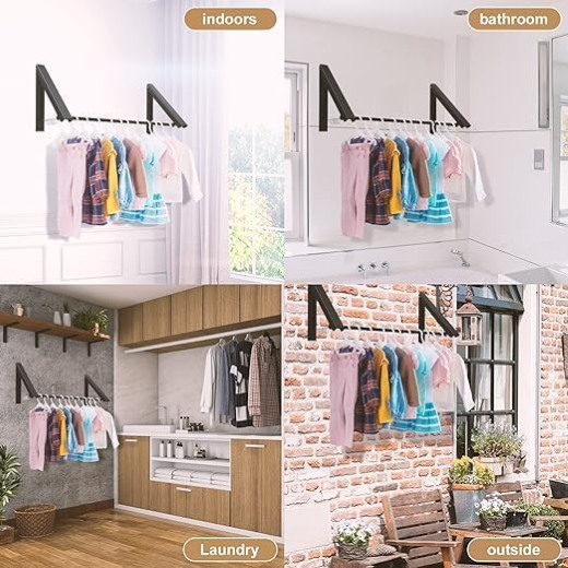 1 PC Wall Mounted Cloth Hanger - Image 2