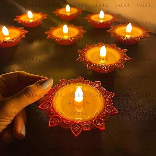 Water Sensor Diya (10 Piece Box) 🪔